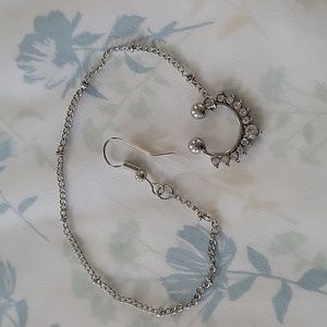 New faux septum chain earring